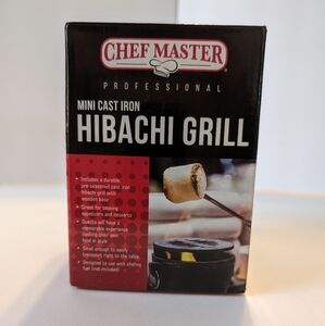 ChefMaster Professional mini hibachi cast iron grill